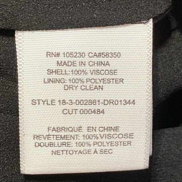 Joie Orita Ruffle Printed Dress in Caviar Black Floral, Size 6 - Picture 10 of 16